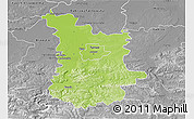 Physical 3D Map of Tarnow I, desaturated