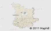 Shaded Relief 3D Map of Tarnow I, single color outside