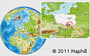 Physical Location Map of Tarnow I, highlighted country, highlighted parent region, within the entire country