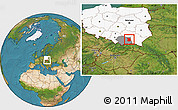 Satellite Location Map of Tarnow I, highlighted country, highlighted parent region