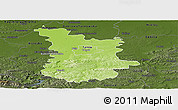 Physical Panoramic Map of Tarnow I, darken