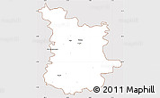 Classic Style Simple Map of Tarnow I, cropped outside