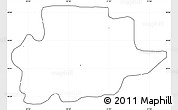 Blank Simple Map of Tarnow, cropped outside, no labels