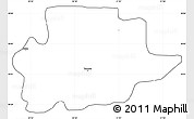 Blank Simple Map of Tarnow, cropped outside