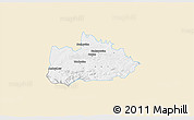 Classic Style 3D Map of Wadowice, single color outside