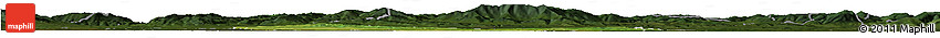 Satellite Horizon Map of Wadowice, darken