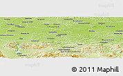 Physical Panoramic Map of Wadowice