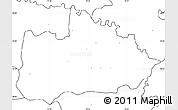 Blank Simple Map of Wadowice, no labels