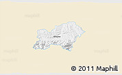 Classic Style 3D Map of Zakopane, single color outside