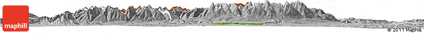 Satellite Horizon Map of Zakopane, lighten, desaturated