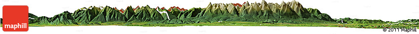 Satellite Horizon Map of Zakopane