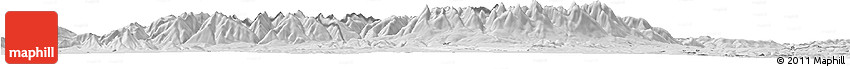 Silver Style Horizon Map of Zakopane
