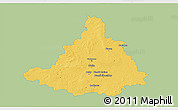 Savanna Style 3D Map of Ciechanow, single color outside