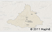 Shaded Relief 3D Map of Ciechanow, lighten