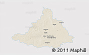 Shaded Relief 3D Map of Ciechanow, single color outside