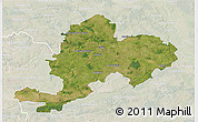 Satellite 3D Map of Grojec, lighten