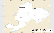 Classic Style Simple Map of Grojec, single color outside