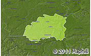 Physical 3D Map of Lipsko, darken