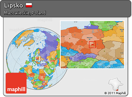 Political Location Map of Lipsko