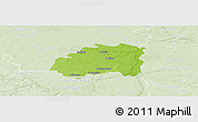 Physical Panoramic Map of Lipsko, lighten