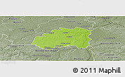 Physical Panoramic Map of Lipsko, semi-desaturated