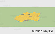 Savanna Style Panoramic Map of Lipsko, single color outside
