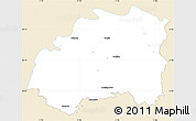 Classic Style Simple Map of Lipsko, single color outside