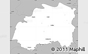 Gray Simple Map of Lipsko