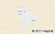 Classic Style 3D Map of Otwock, single color outside