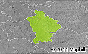 Physical 3D Map of Otwock, desaturated