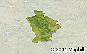 Satellite 3D Map of Otwock, lighten