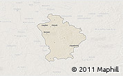 Shaded Relief 3D Map of Otwock, lighten