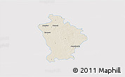 Shaded Relief 3D Map of Otwock, single color outside