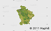 Satellite Map of Otwock, single color outside