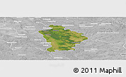 Satellite Panoramic Map of Otwock, lighten, desaturated