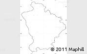 Blank Simple Map of Otwock, cropped outside, no labels
