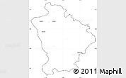 Blank Simple Map of Otwock, cropped outside