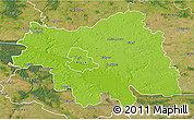 Physical 3D Map of Plock I, satellite outside