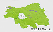 Physical 3D Map of Plock I, single color outside