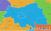 Political 3D Map of Plock I