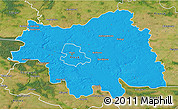 Political 3D Map of Plock I, satellite outside