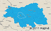 Political 3D Map of Plock I, shaded relief outside