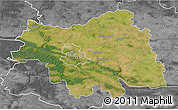 Satellite 3D Map of Plock I, desaturated