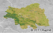 Satellite 3D Map of Plock I, lighten, desaturated