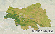 Satellite 3D Map of Plock I, lighten