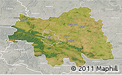 Satellite 3D Map of Plock I, lighten, semi-desaturated