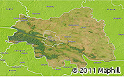 Satellite 3D Map of Plock I, physical outside