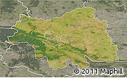 Satellite 3D Map of Plock I, semi-desaturated