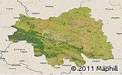 Satellite 3D Map of Plock I, shaded relief outside