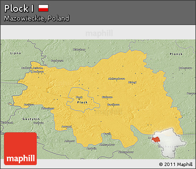Savanna Style 3D Map of Plock I
